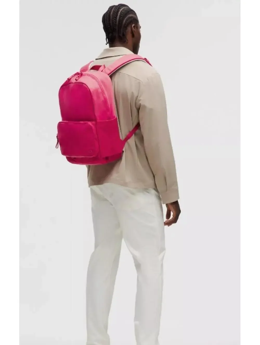 Lululemon Everywhere Backpack 22L Raspberry Coulis Sheer Oak Travel Laptop Bag